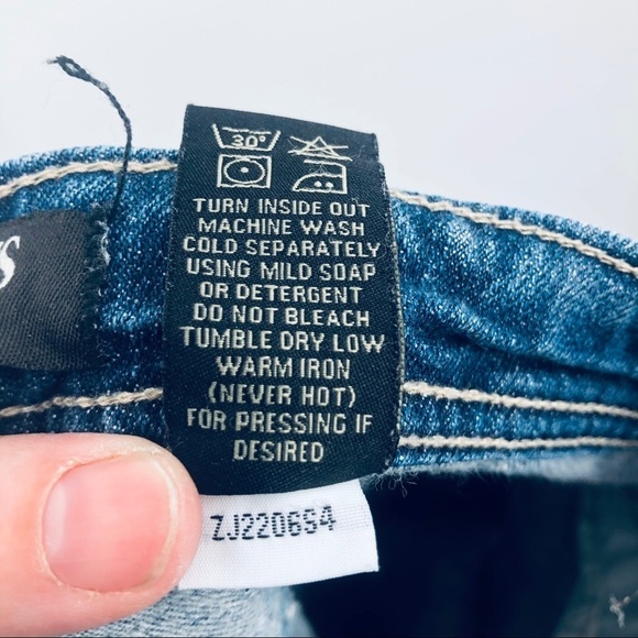 ZCO Jeans Blue distressed‎ jeans boot cut  size 9 - Picture 12 of 14